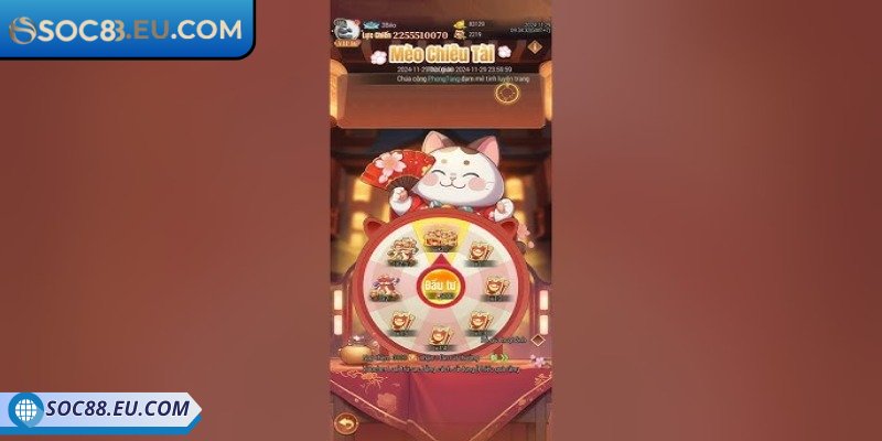 Mèo Chiêu Tài SOC88 - Biểu Tượng May Mắn Trong Game Nổ Hũ 3 Các tính năng đặc biệt giúp tăng thưởng